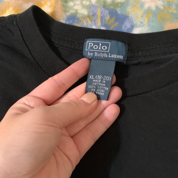 Black polo T-shirt - Picture 3 of 3